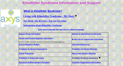 Desktop Screenshot of klinefeltersyndrome.org