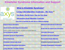 Tablet Screenshot of klinefeltersyndrome.org
